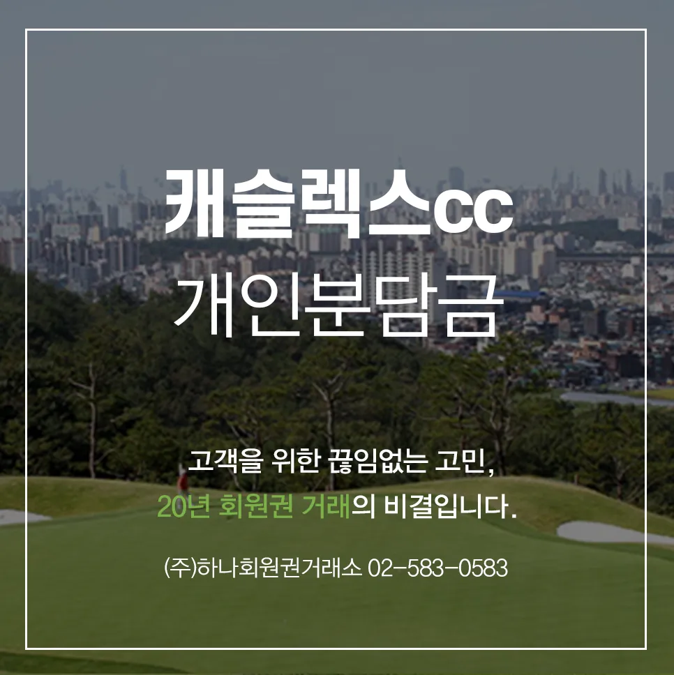 캐슬렉스 개인분담금